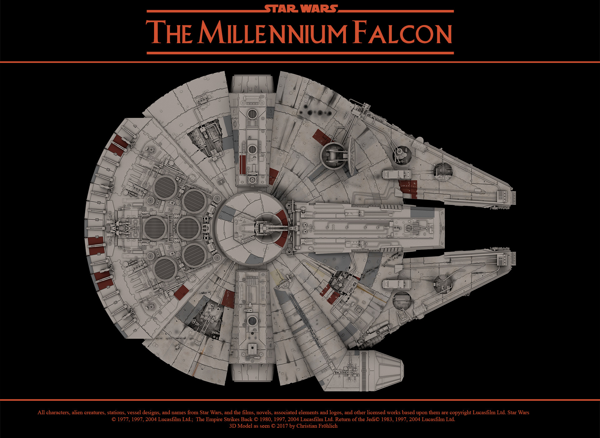 Millennium falcon чертежи