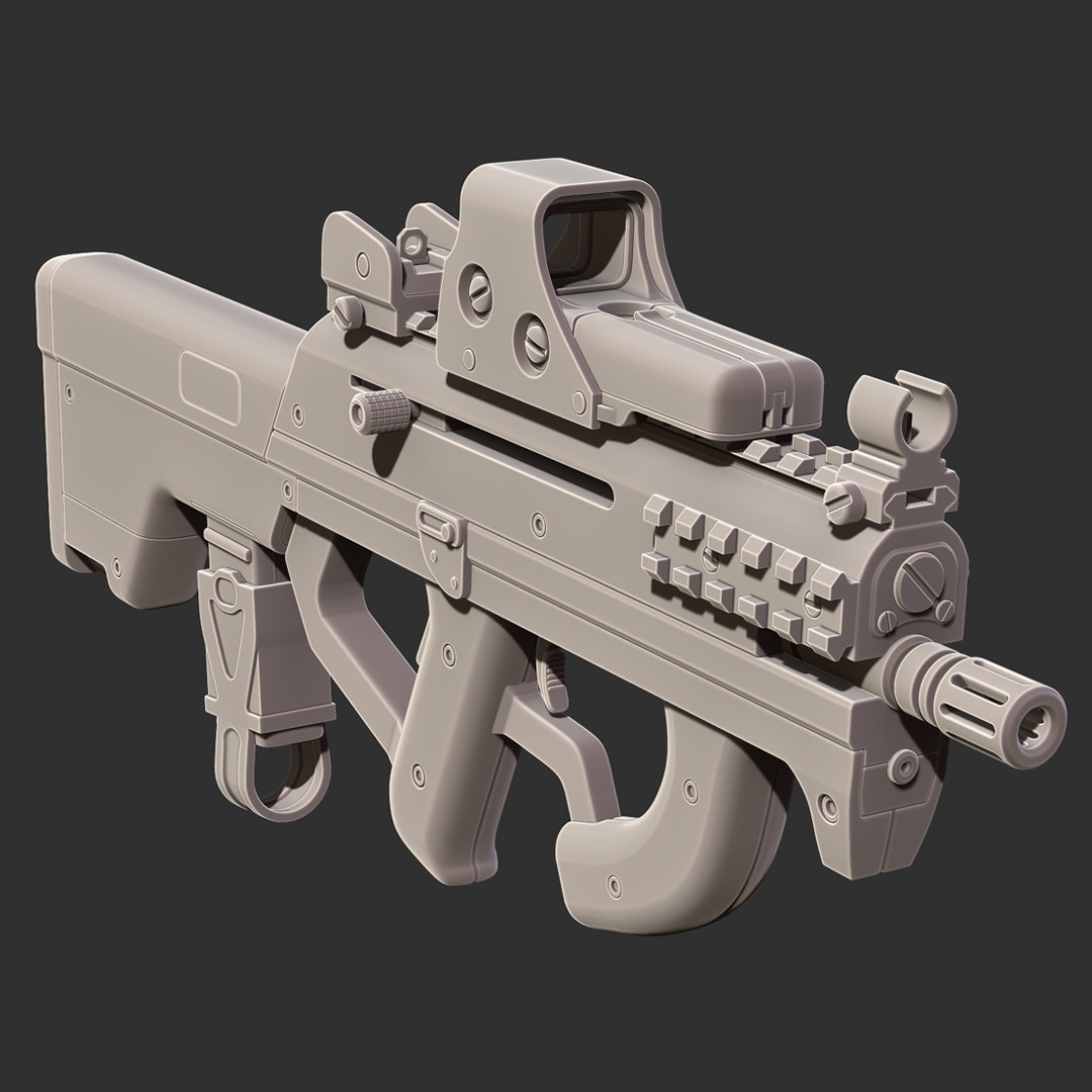 Ryan Spinney - M290 SMG - Highpoly