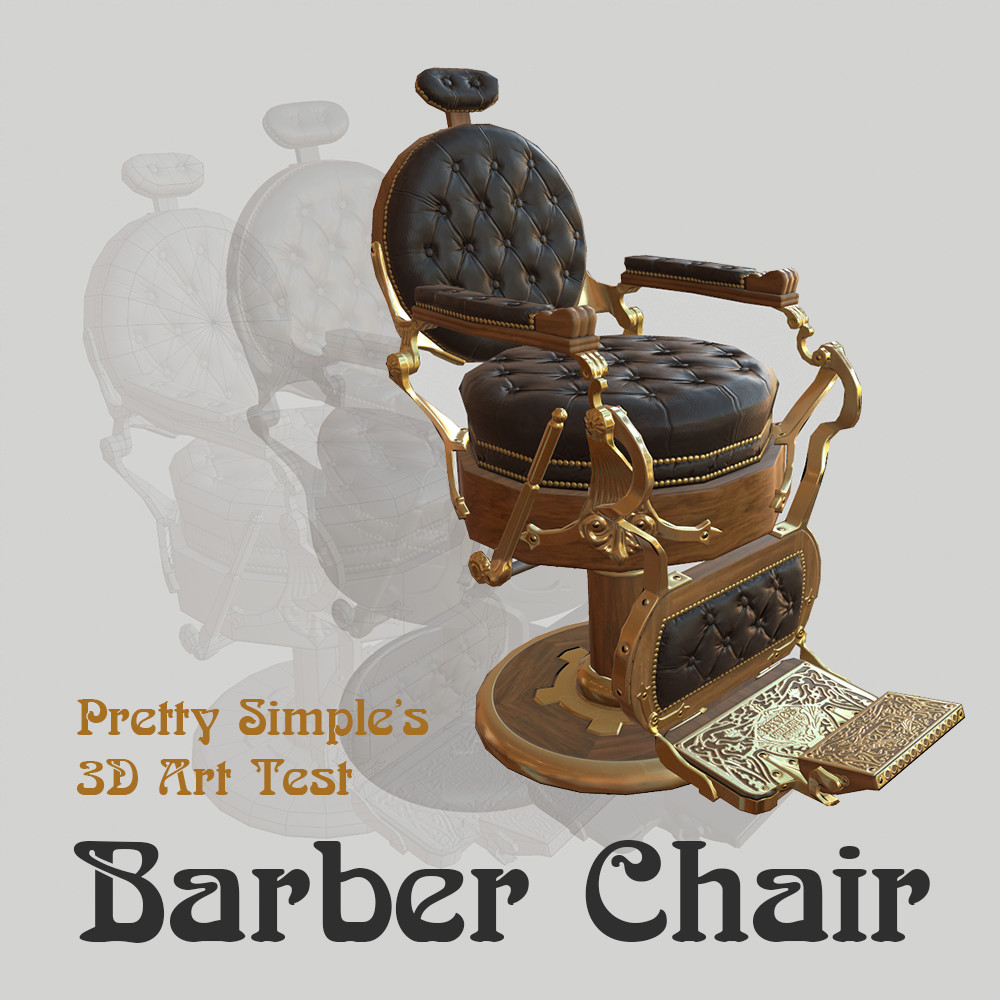Barber chair dimensions dwg
