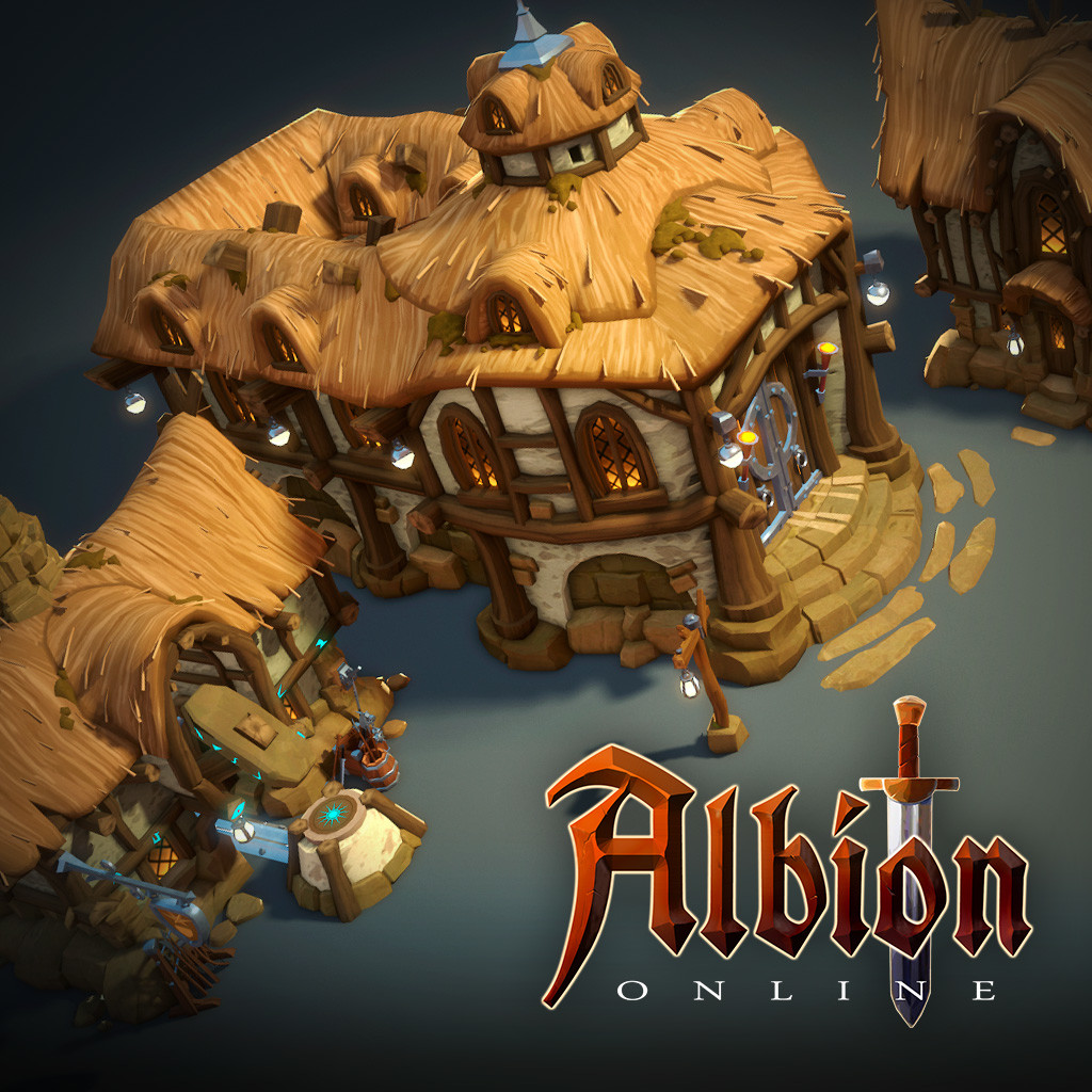 Airborn Studios - Albion Online : Mountain 2d Building concepts