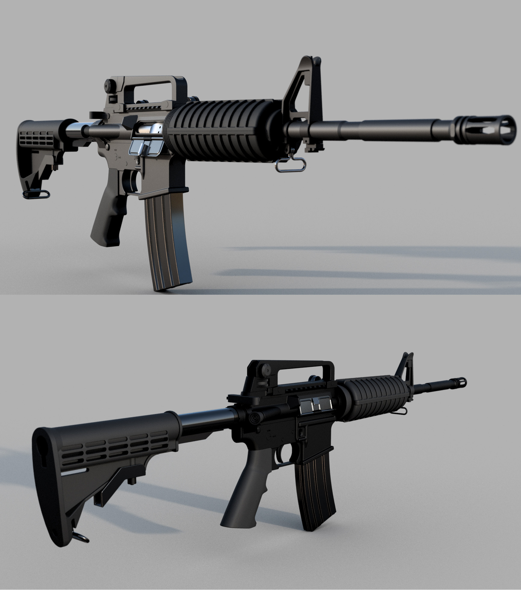 ArtStation - M4 High Poly