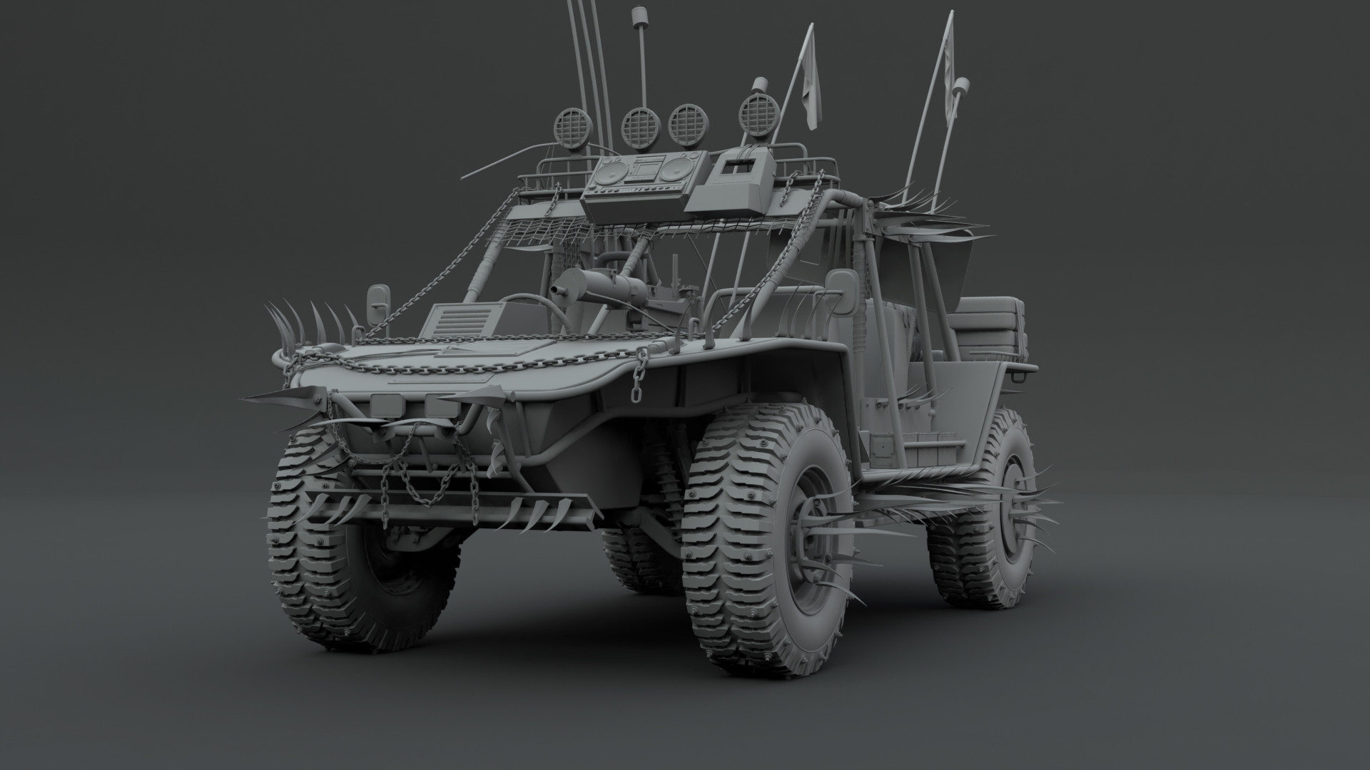 Krystian Golebczyk - post apocalyptic buggy Work In Progress