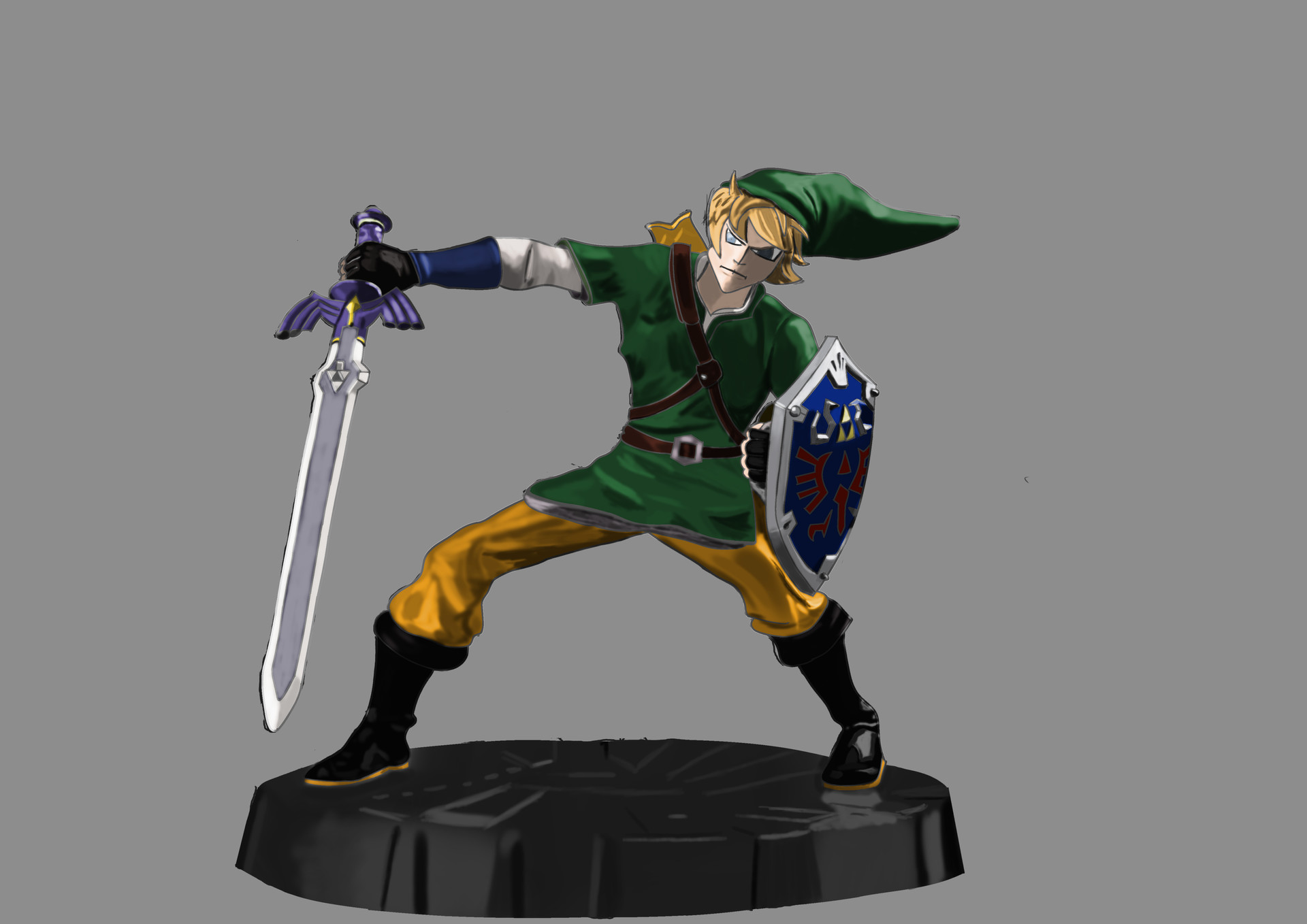 ArtStation Legend of Zelda Skyward Sword Link Statue