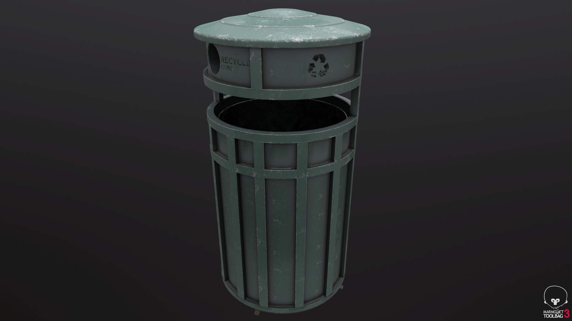 ArtStation Trash Can 1 (Game Ready)