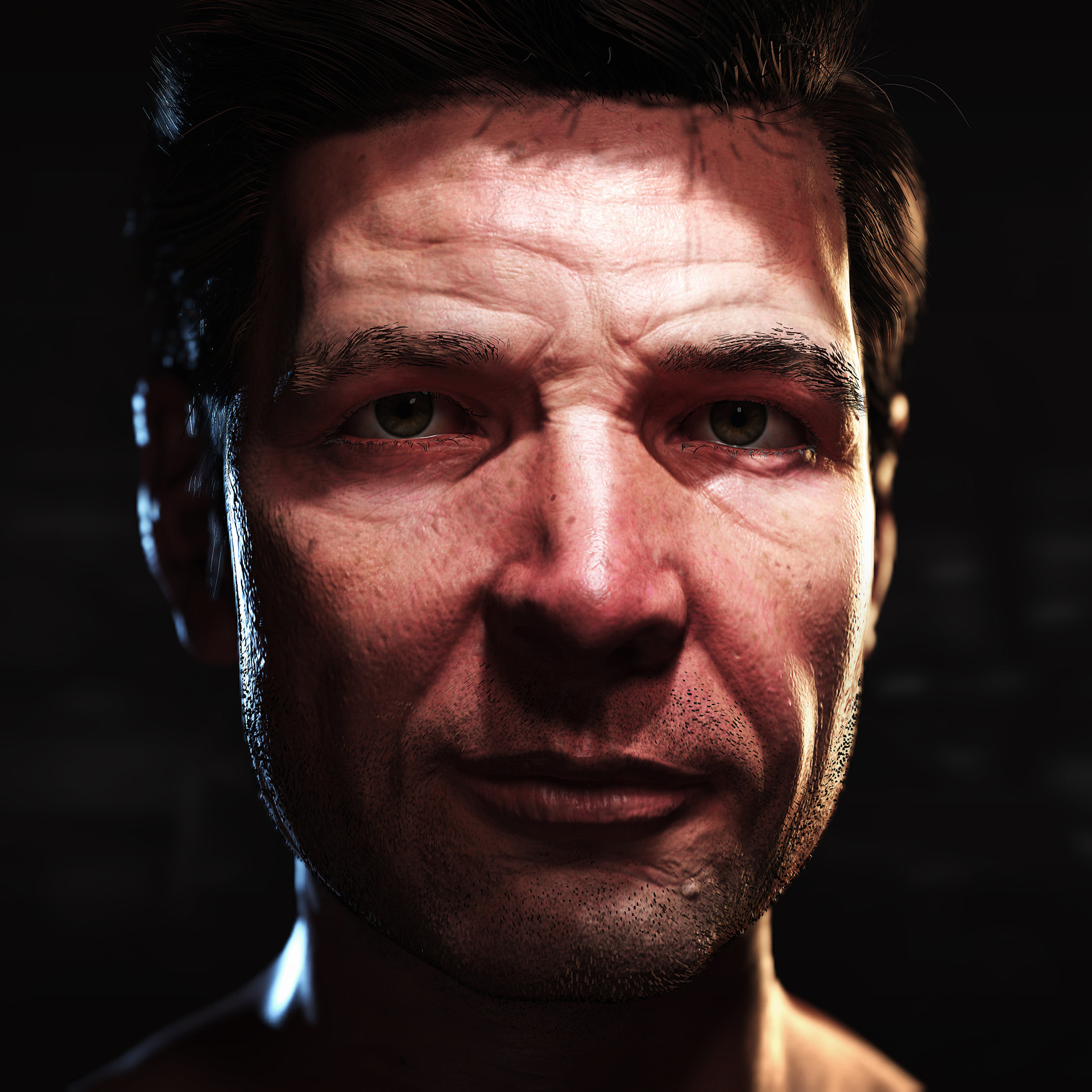 ArtStation - Harrison Ford FanArt - Realtime Rendering