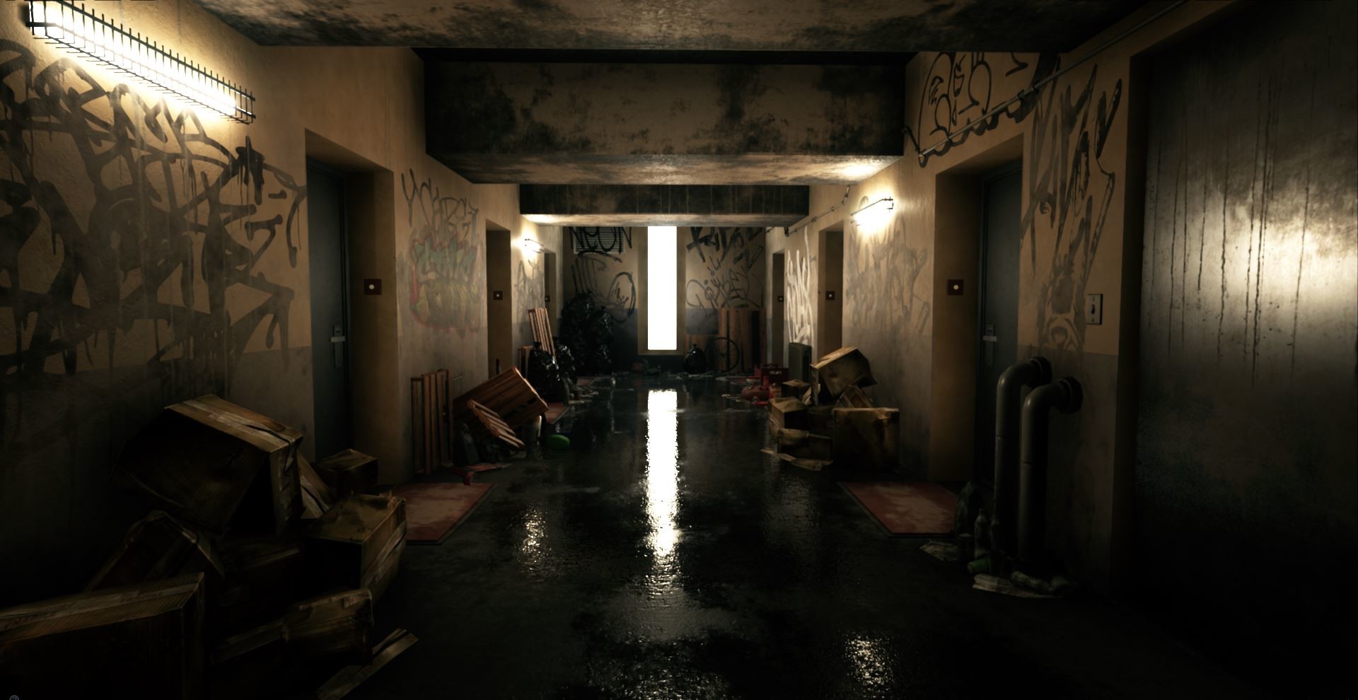 ArtStation - LOWLIFE CORRIDOR - UE4