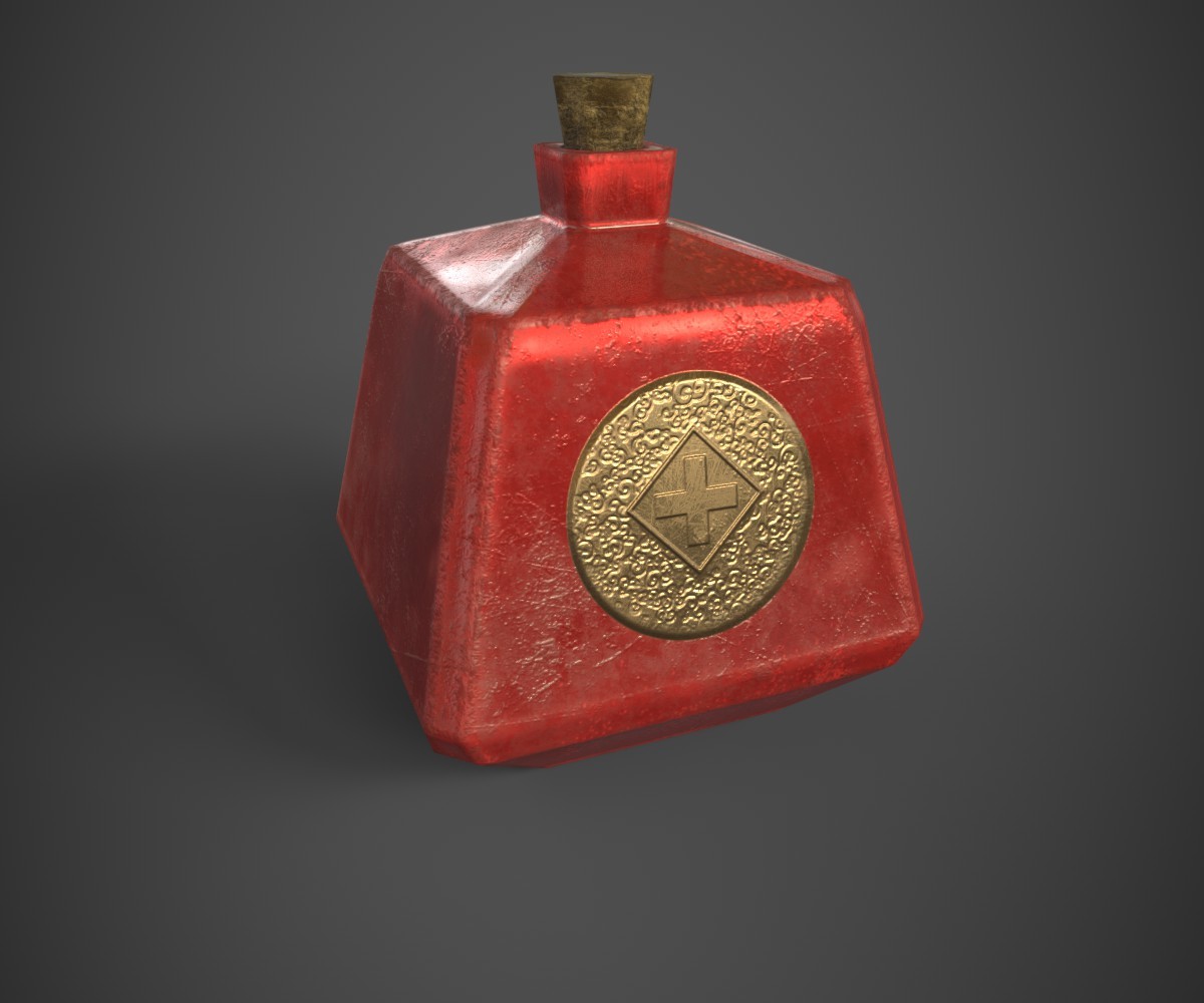 ArtStation Health Potion   Bartosz Muszarski Potion 