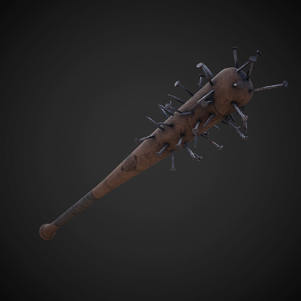 Artstation - Apocalyptic Baseball Bat - Nailed