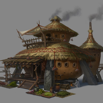 ArtStation - Oriental herbal shop