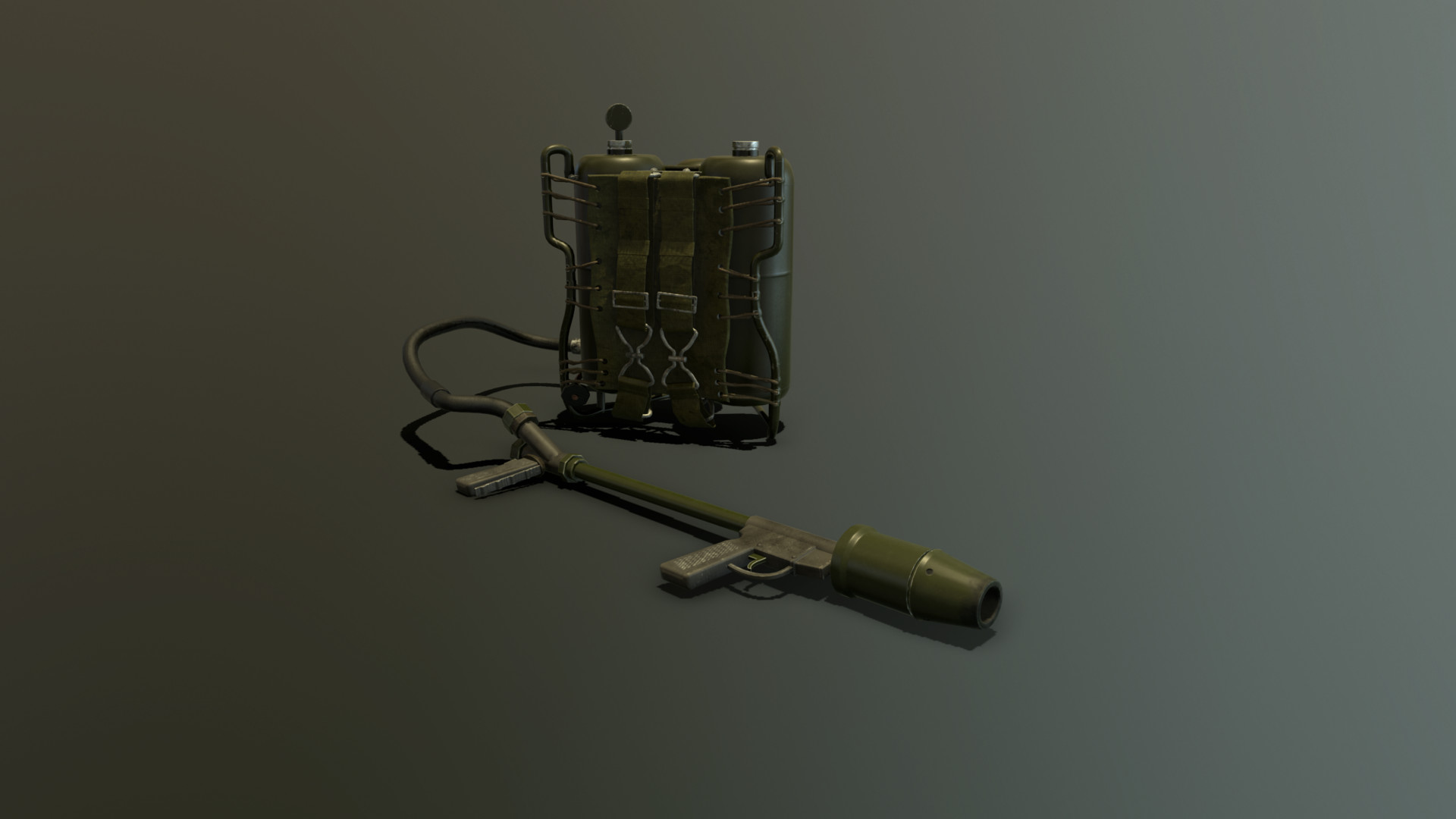 ArtStation - M2A1 Flamethrower