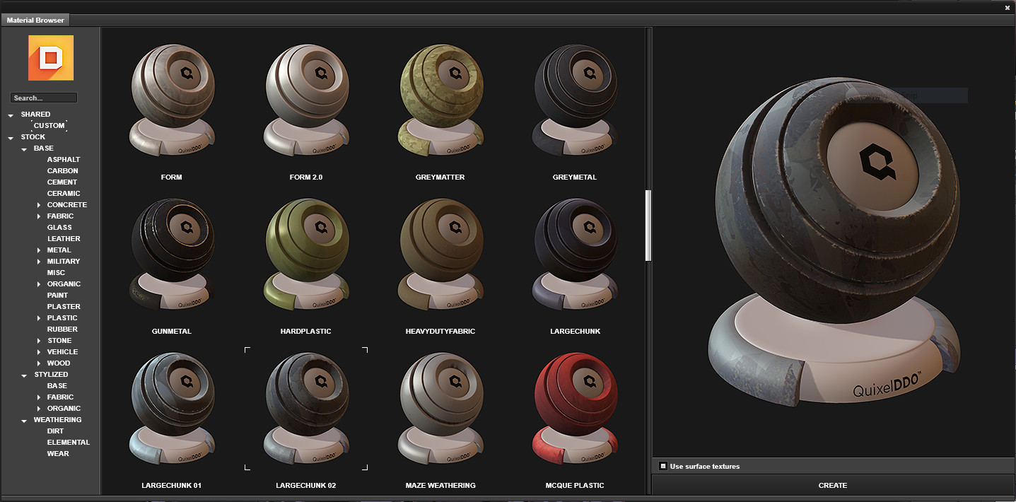Hand Painted Texture Automation in Quixel's DDO.