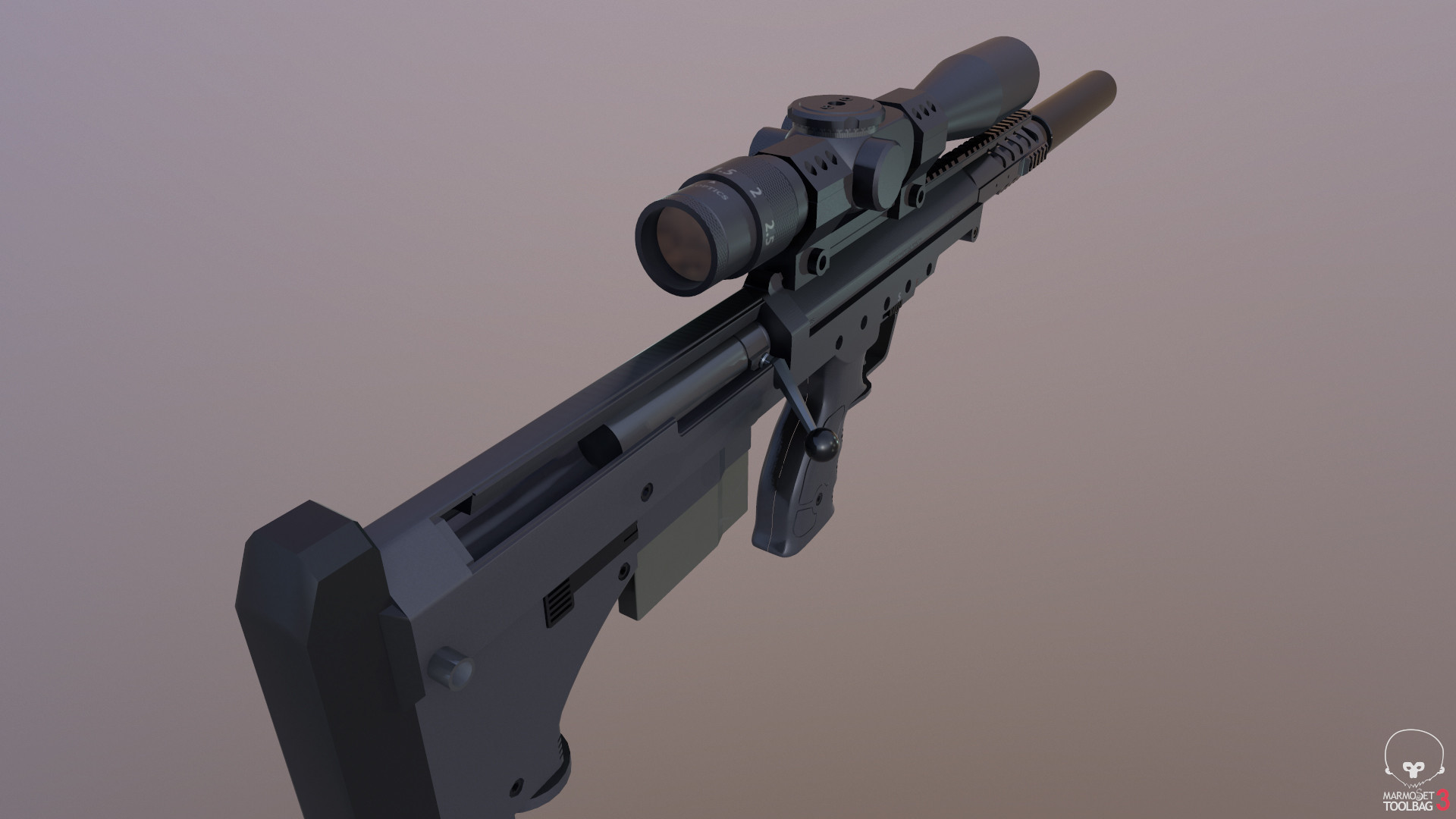 ArtStation - DT SRS Sniper Rifle