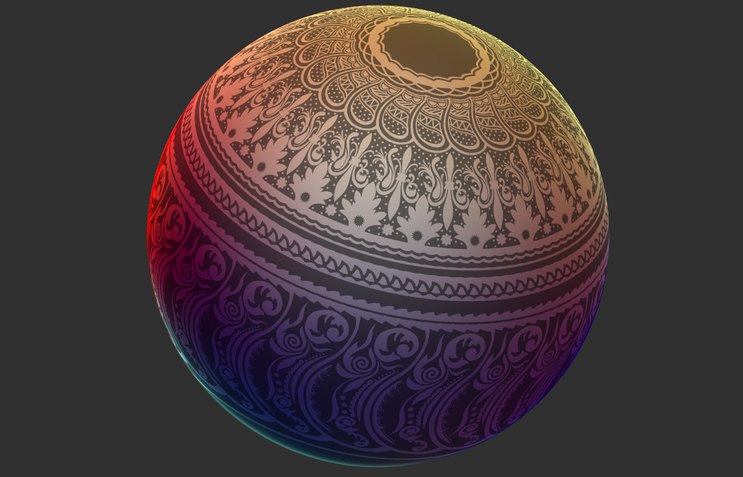 what size is a 3d sphere in zbrush