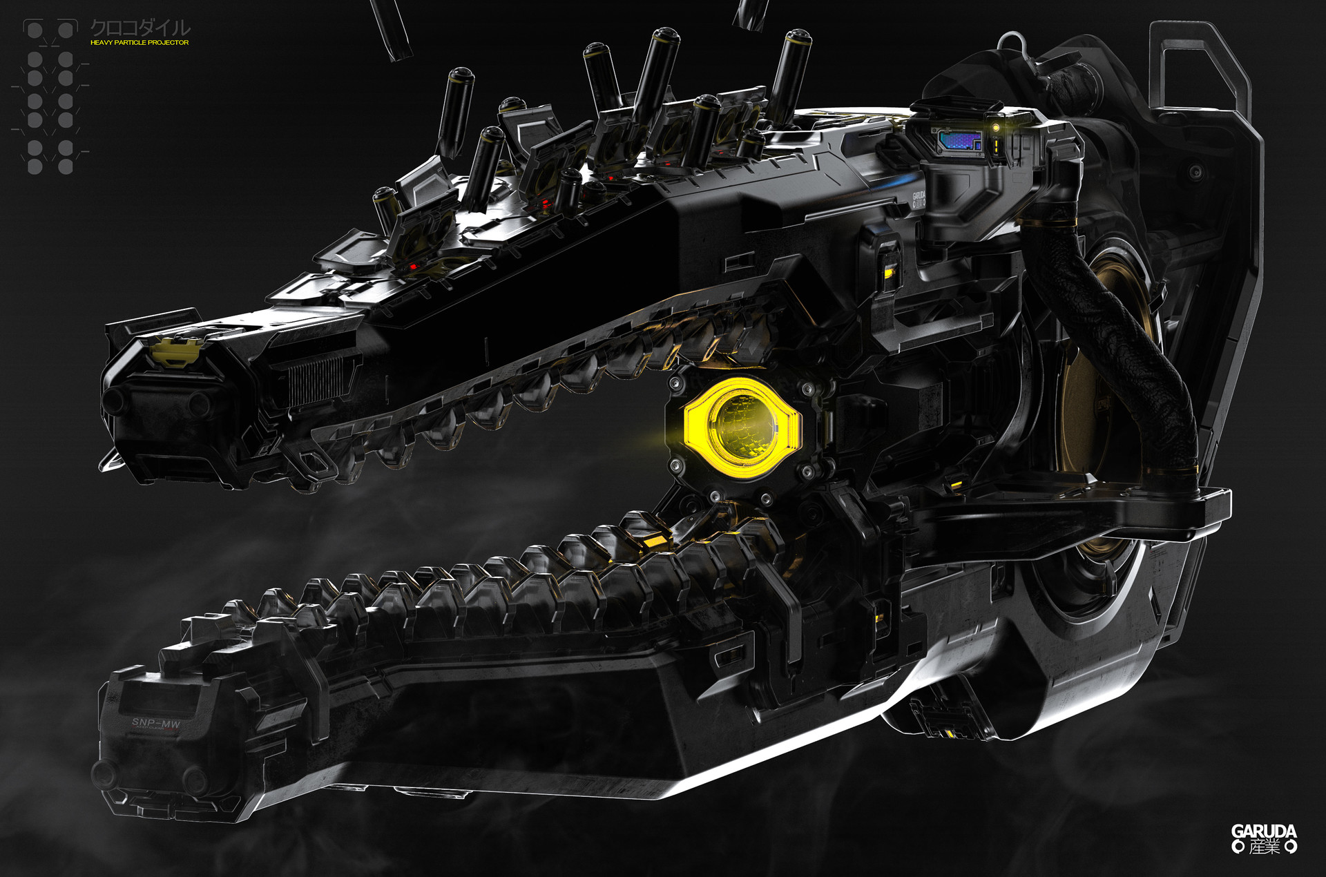ArtStation - GARUDA ガルーダ KR-0K Heavy Projection Cannon