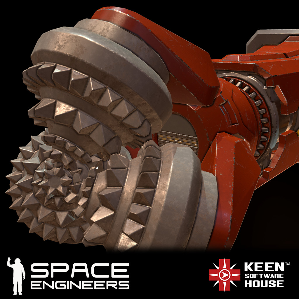 ArtStation Large Drill Block for "Space Engineers"