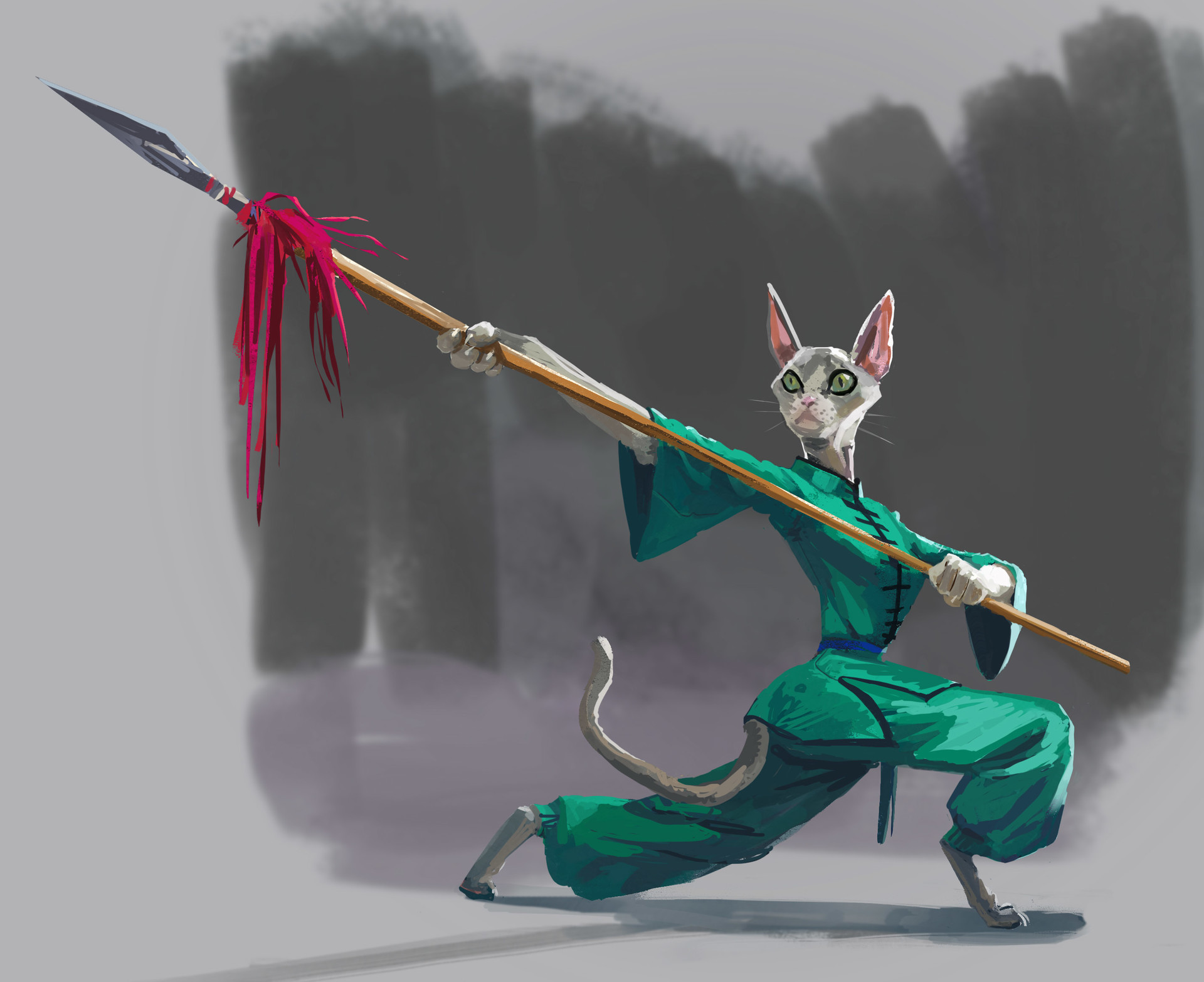 ArtStation Kung fu cats