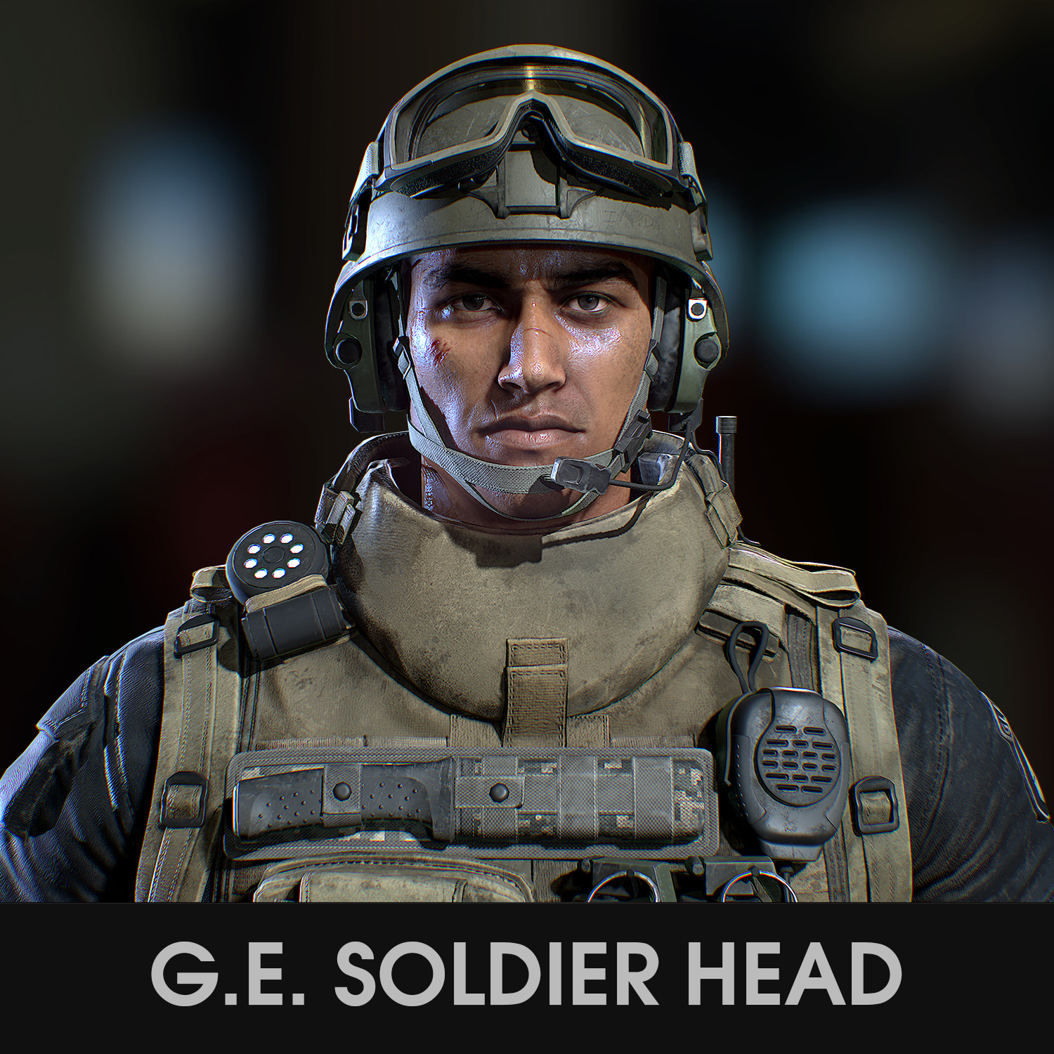 ArtStation - G.E. Soldier Head