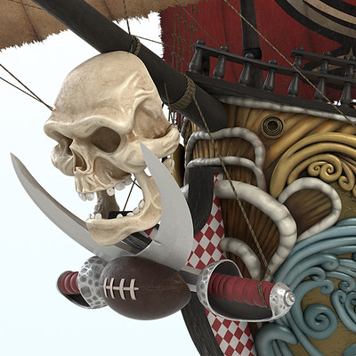 Trixler Art - Tampa Bay Buccaneers Pirate Ship