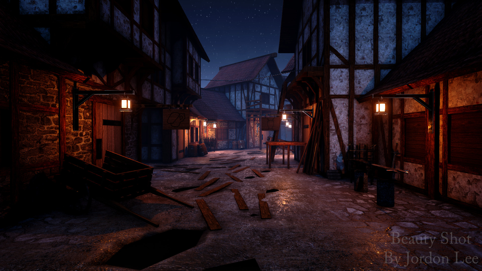 ArtStation - Medieval Town Environment