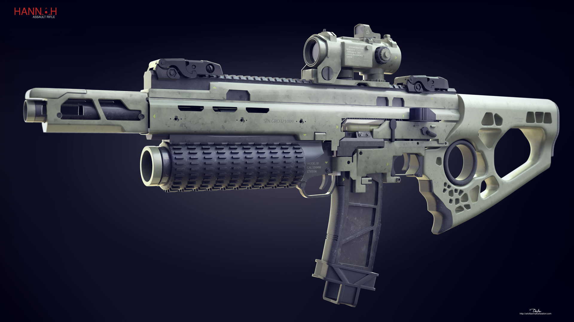 ArtStation - HANNAH ASSAULT RIFLE