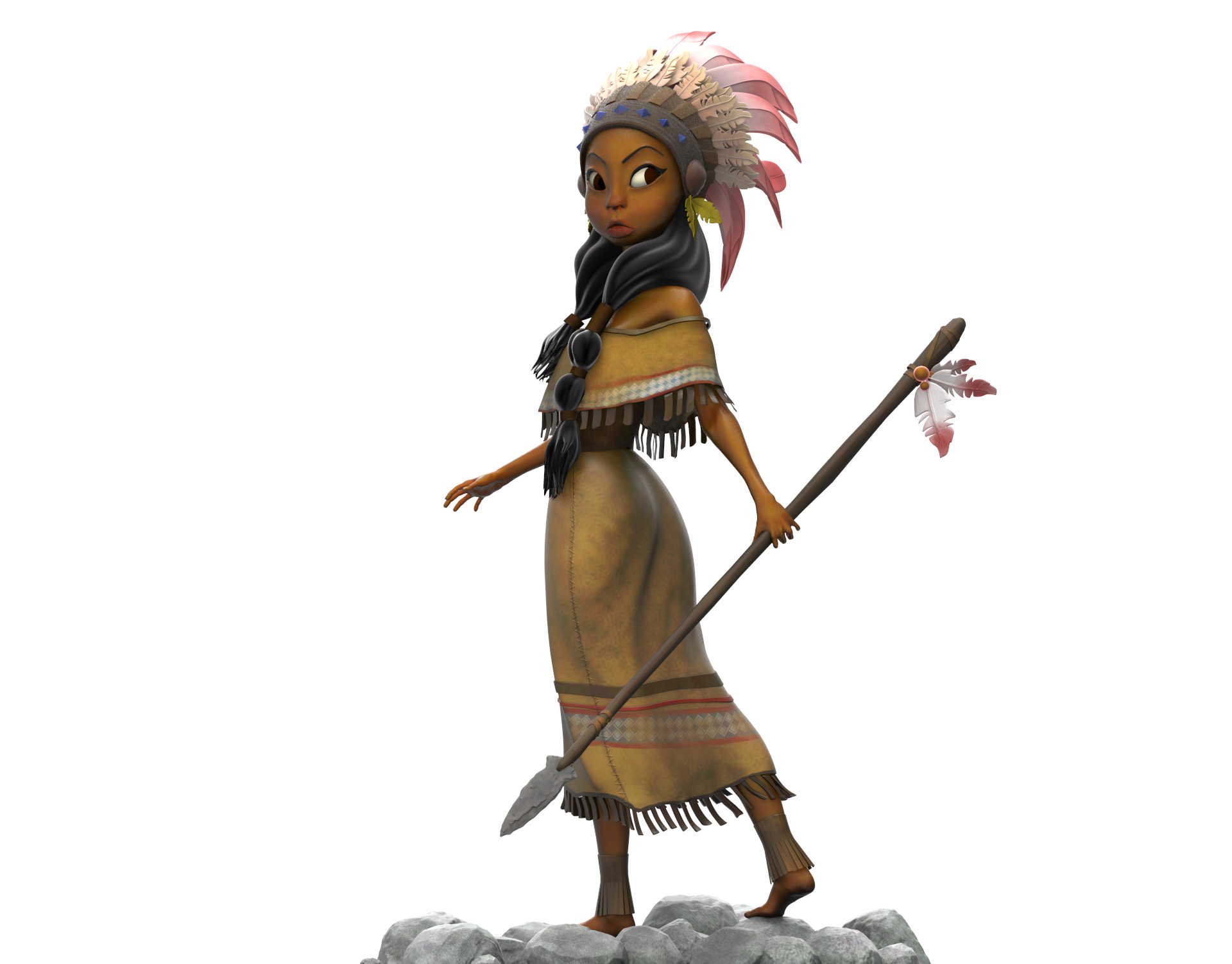 ArtStation - Native American Girl