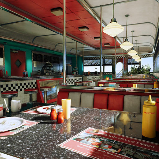 ArtStation American Style Diner
