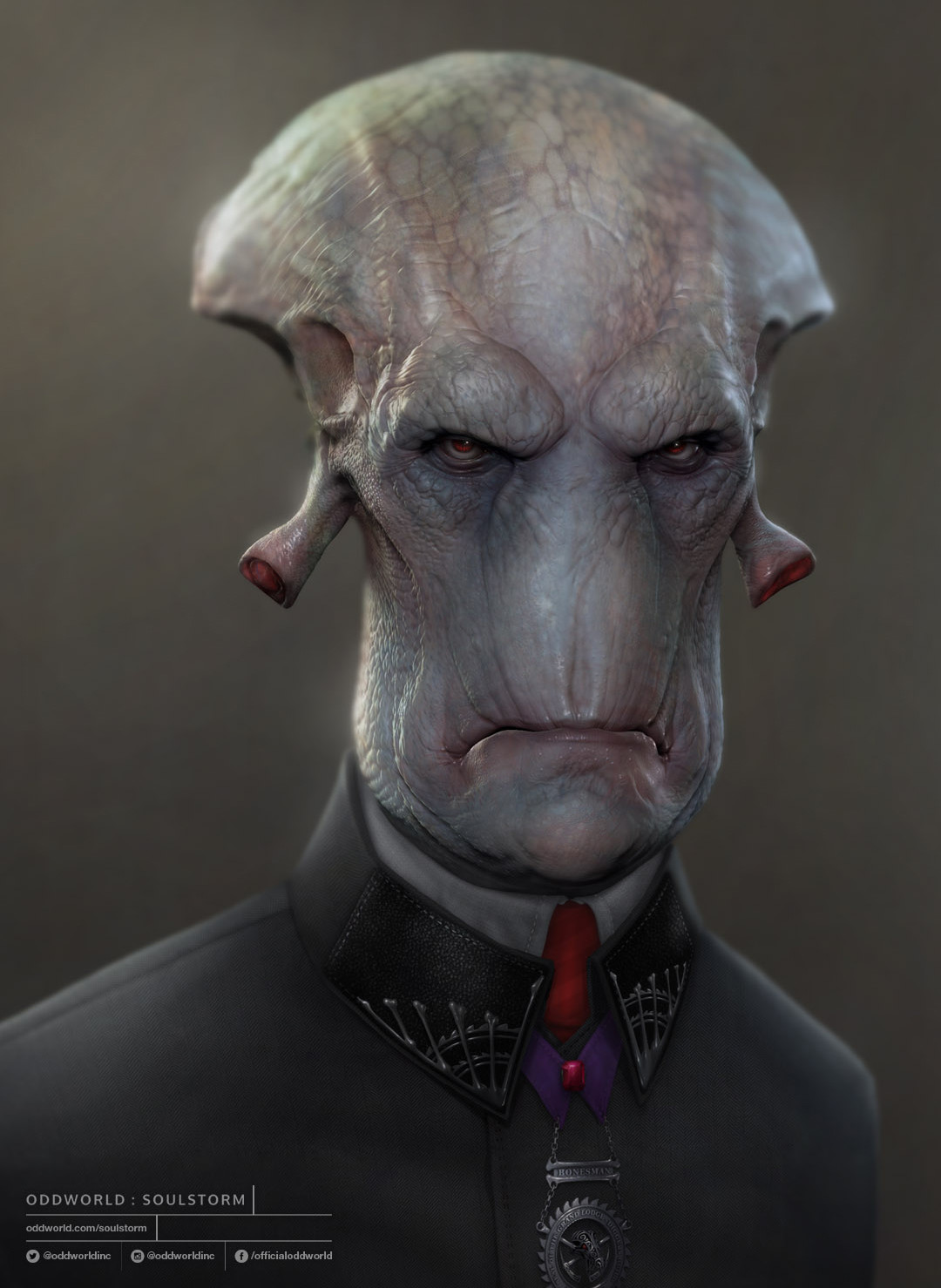 Oddworld Soulstorm character portraits, Glukkon 2