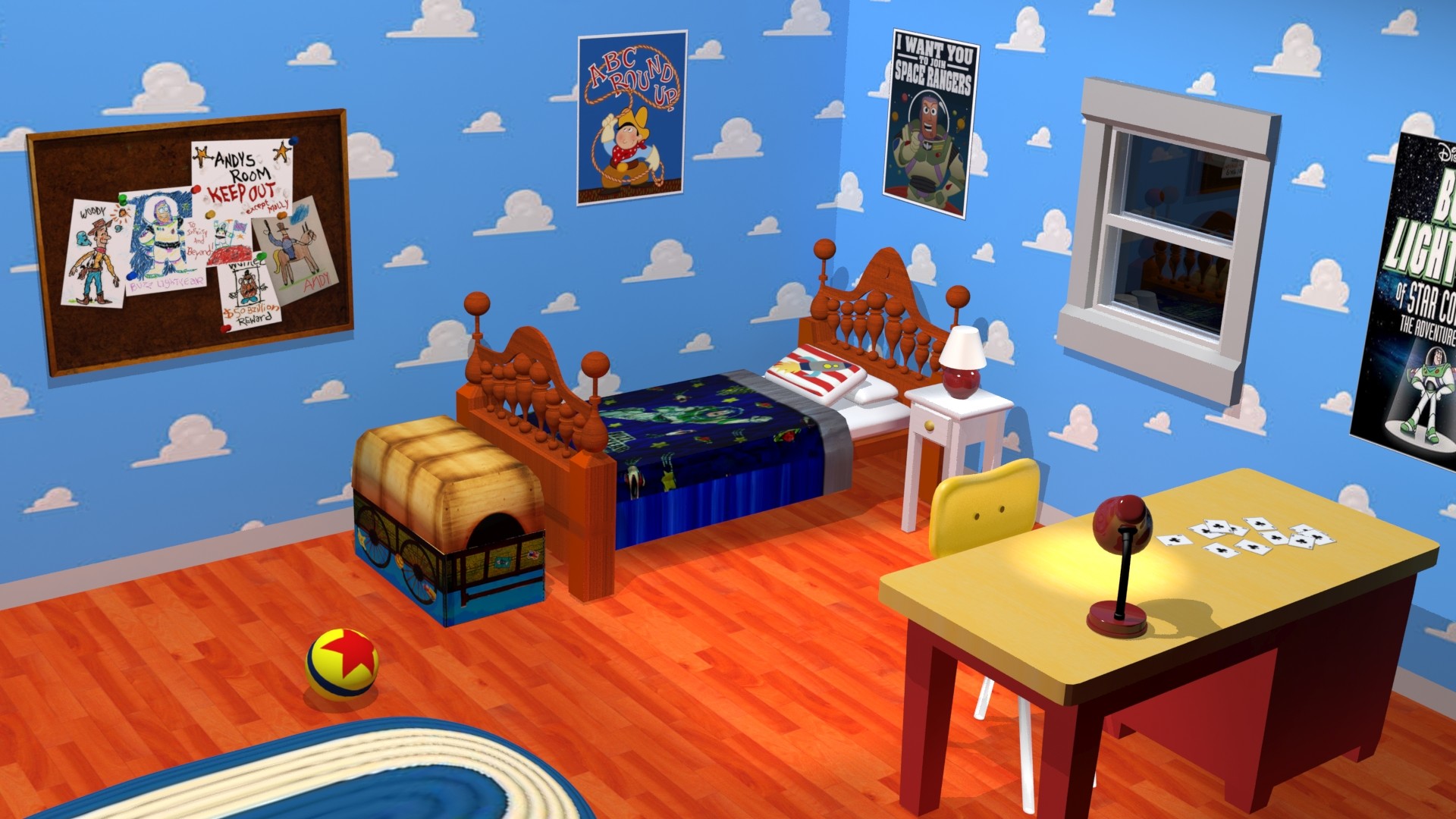 Детская комната с игрушками фон