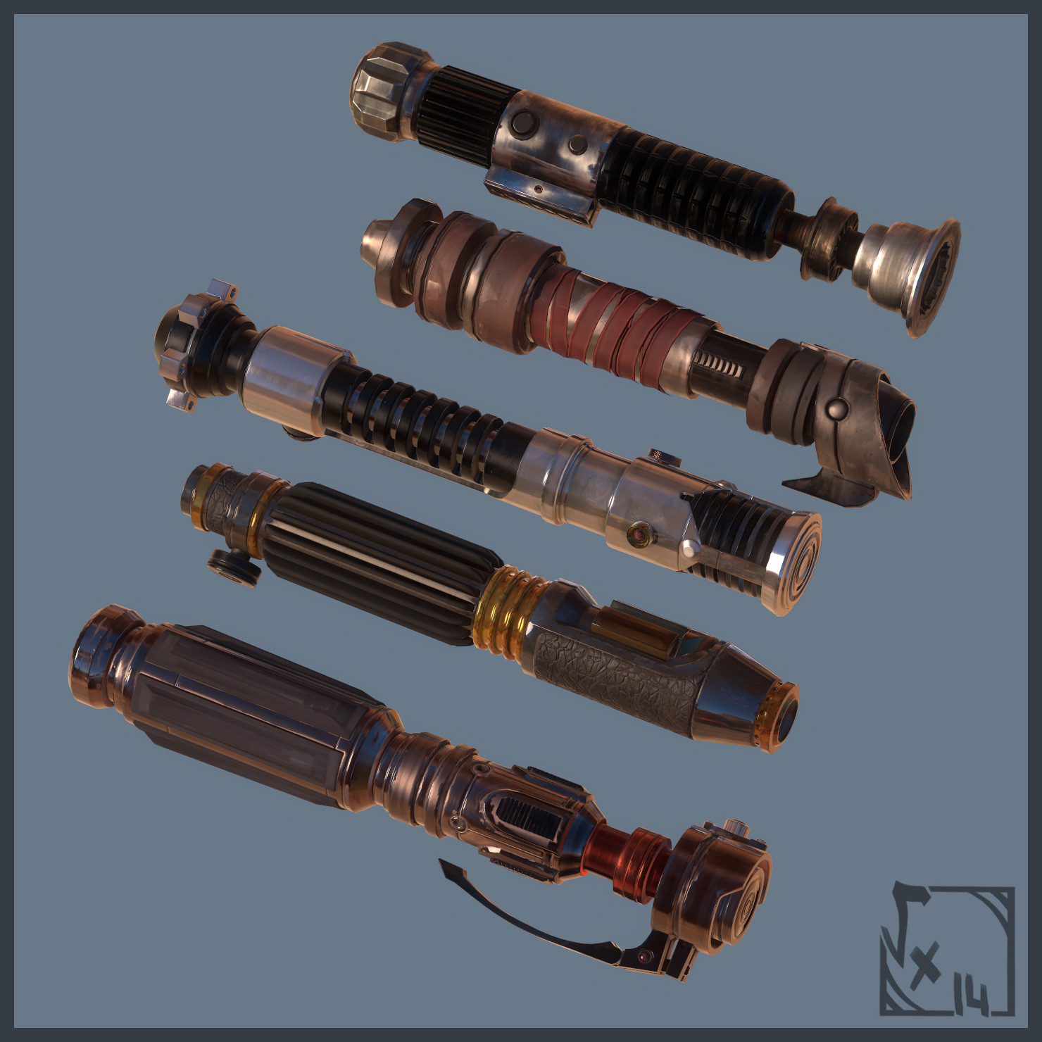 ArtStation - LightSaber Hilts - part 1