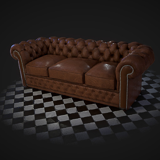 ArtStation - Game Prop:Sofa