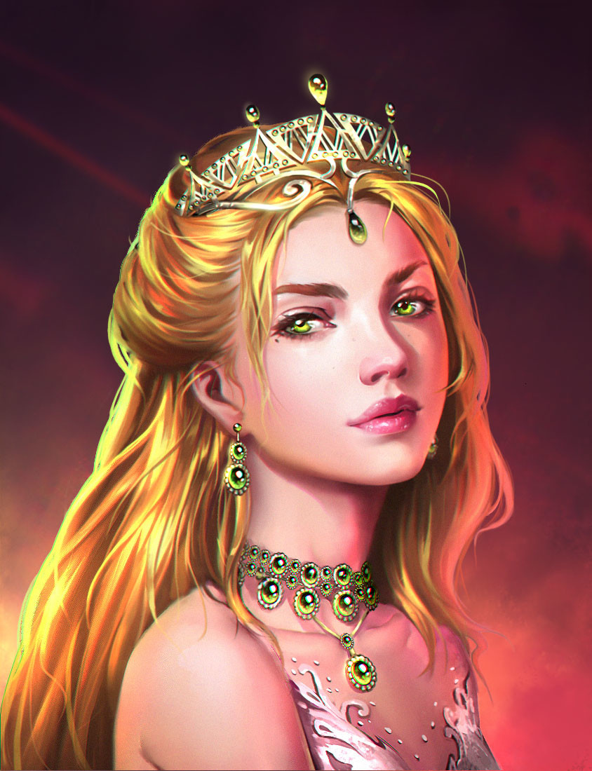 Красивые принцессы. Принцесса фэнтези. Красавица в короне. Эльфийка с золотыми волосами. Девушка с золотыми волосами.