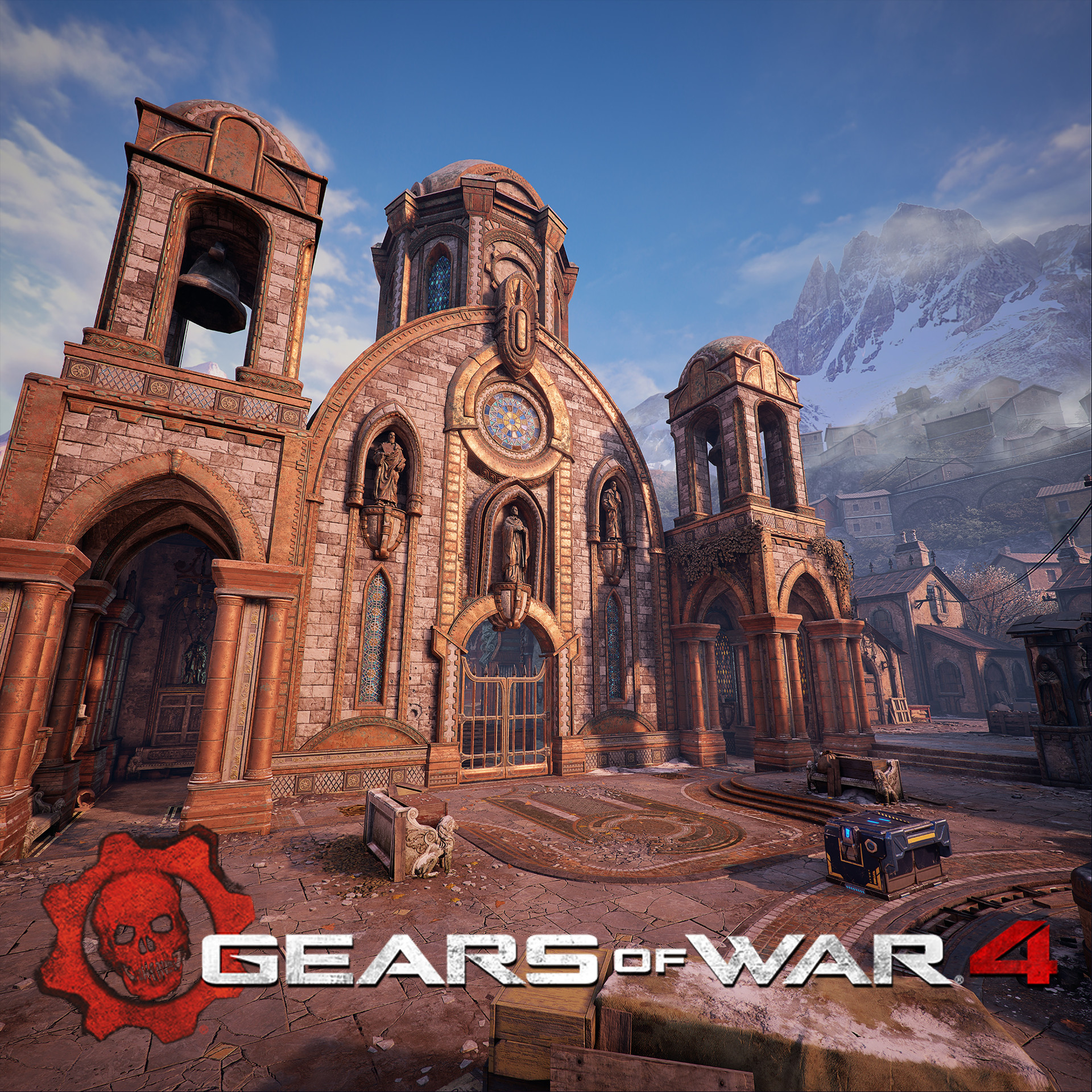 Gears of War, Mercy Map Art by City Prints - The Map Shop