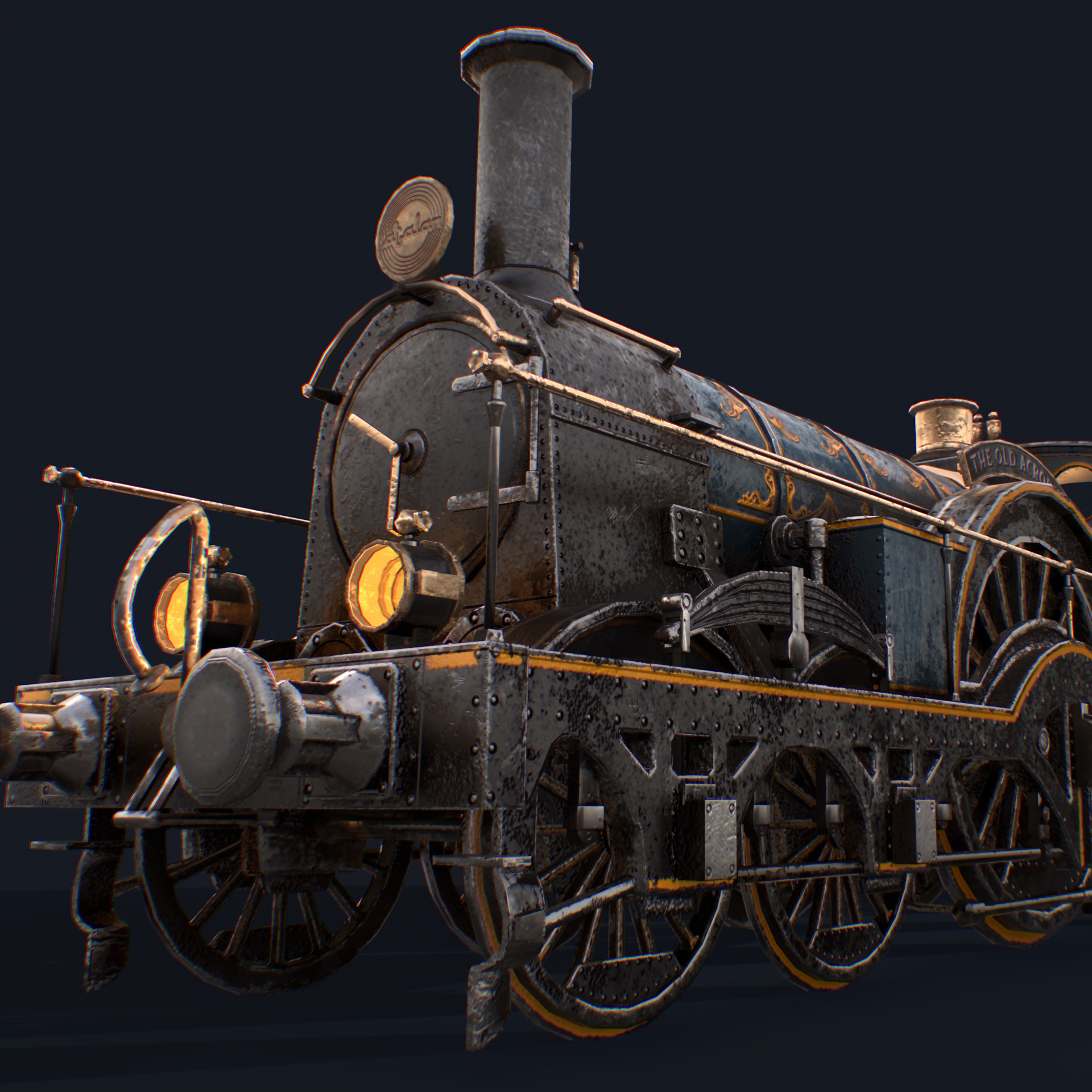 Firefly GWR Broad Gauge Railway Engine Steam Loco Train Art Painting Print 