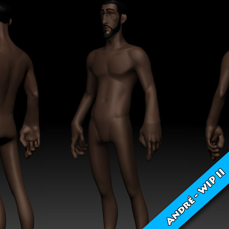 André - WIP II - Character head and Color Base