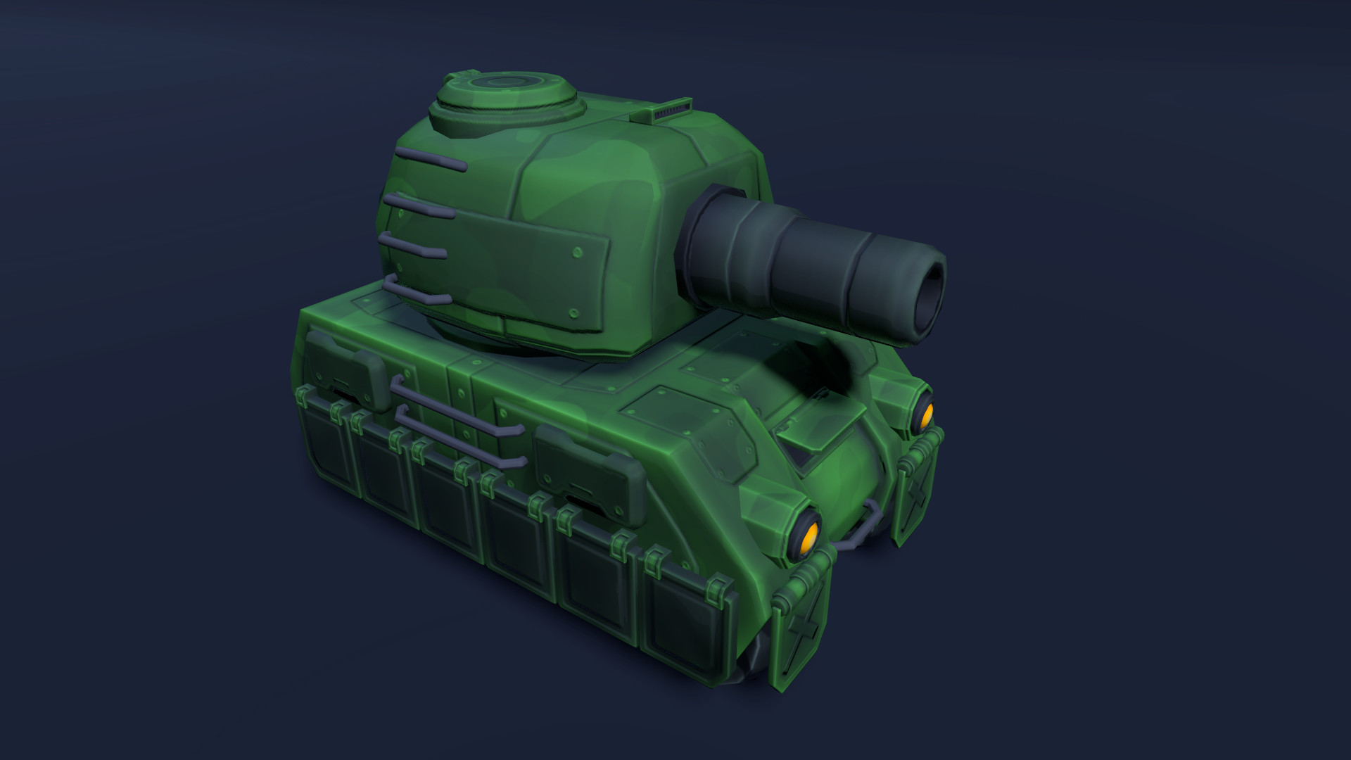 3D model Toony Series - Tiny Tanks - 6 color variants - game-ready asset VR  / AR / low-poly