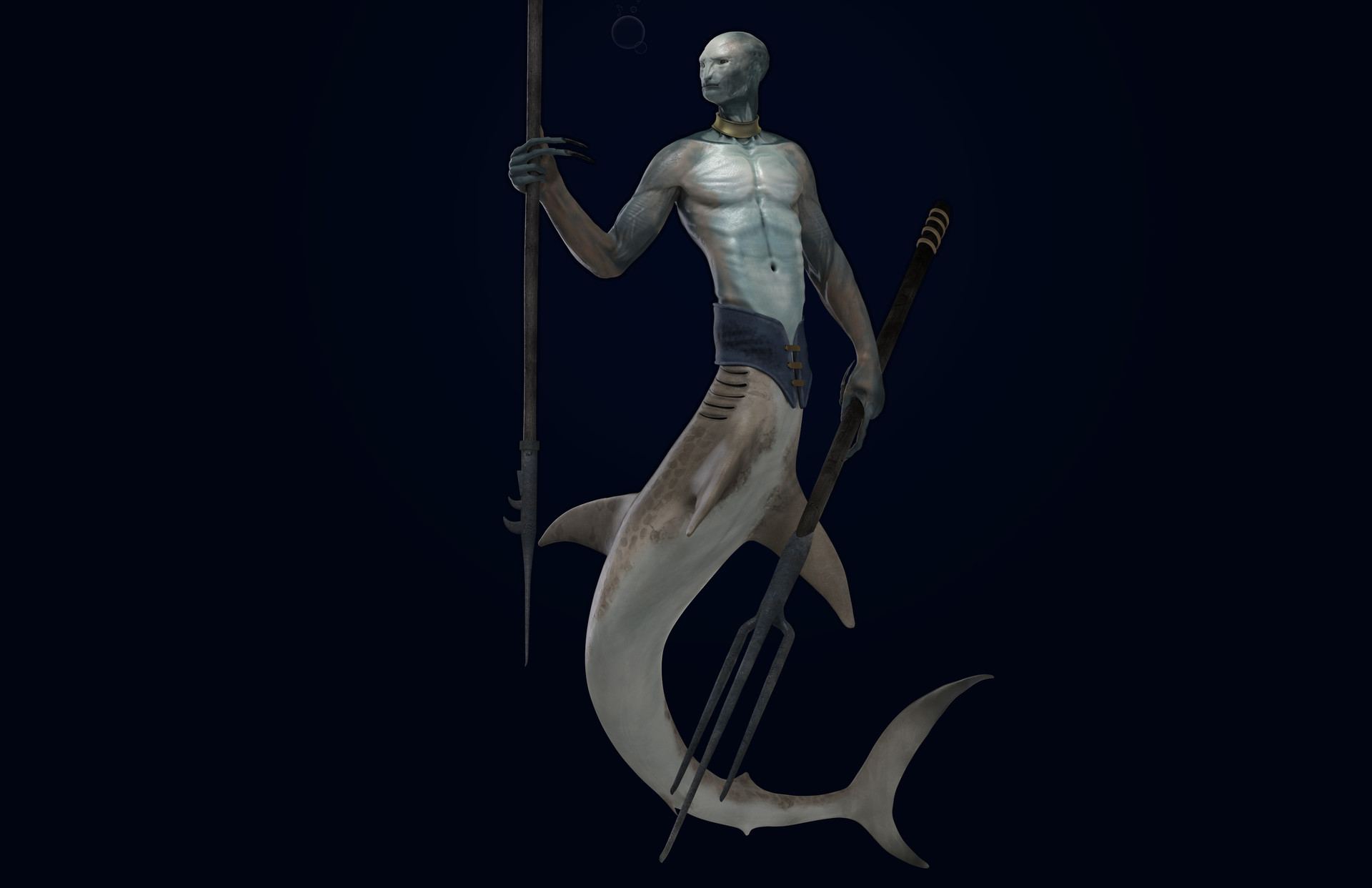 ArtStation - Creature project - Triton