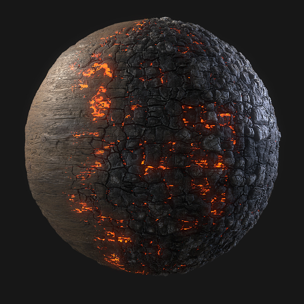 Artstation Burnt Wood Joakim Stigsson