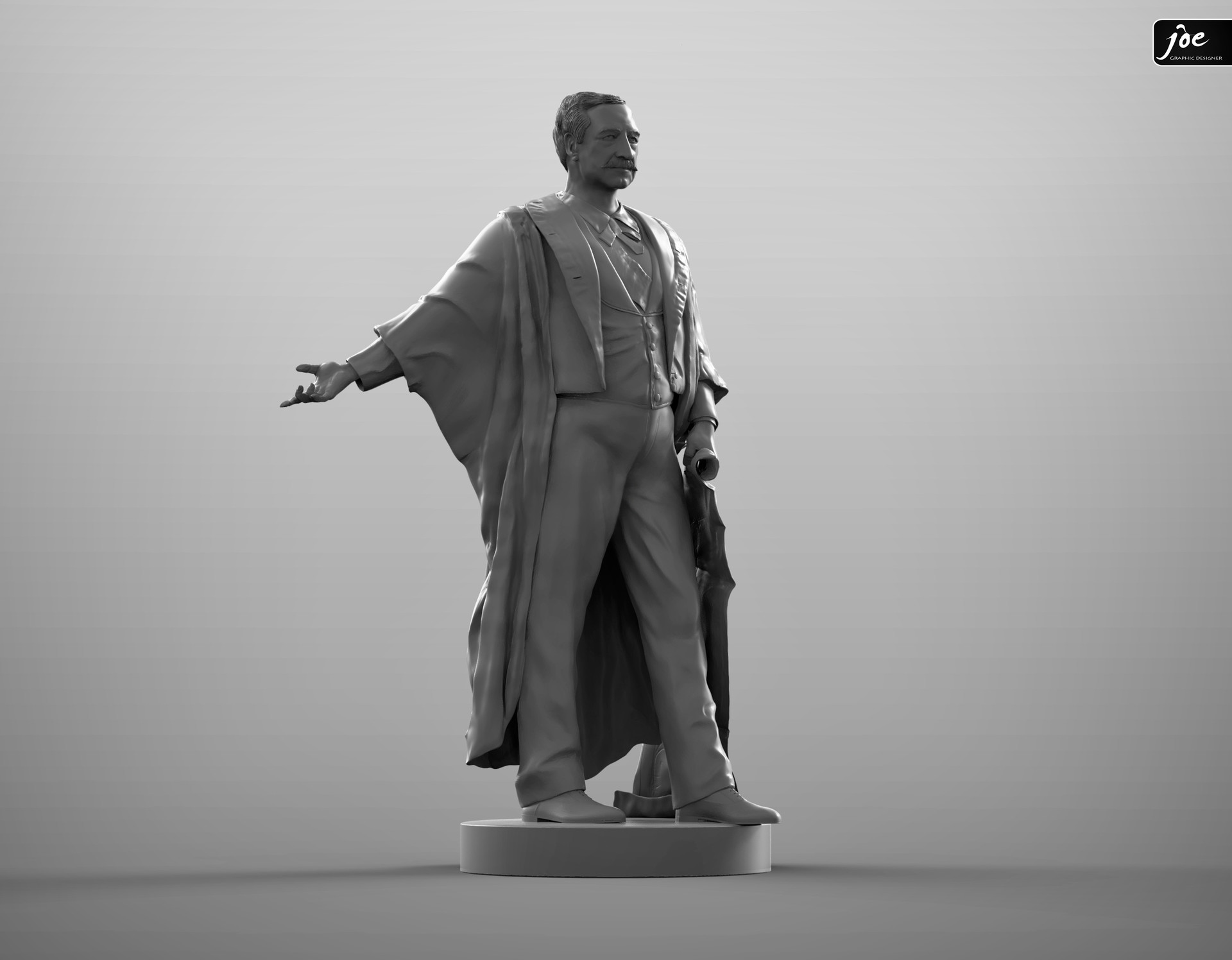 Artstation Ferdinand De Lesseps Statue 3218