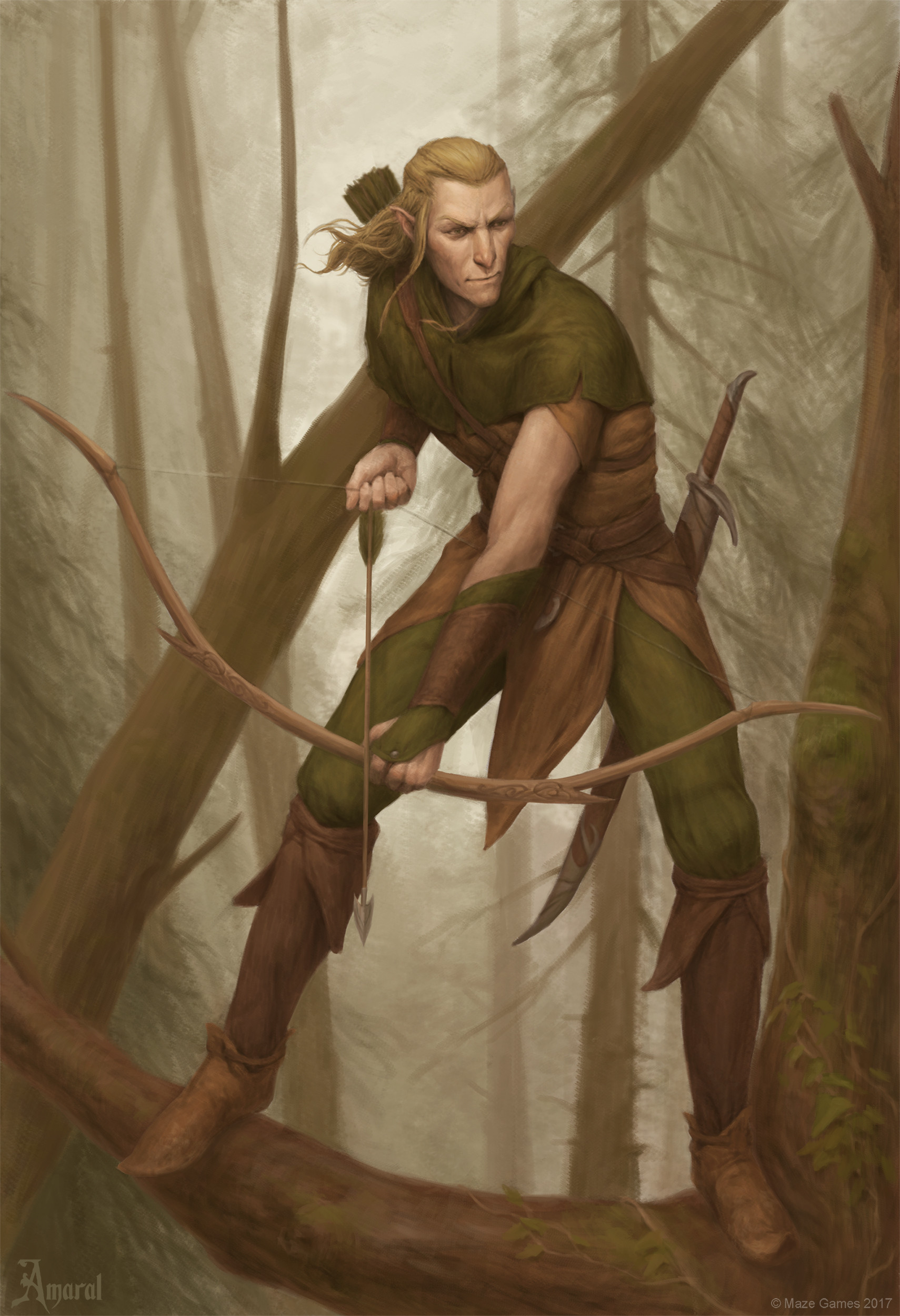 ArtStation - Elf Archer, Carlos Amaral