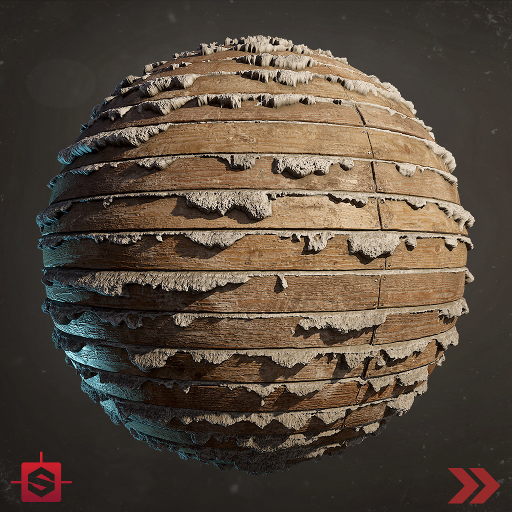 ArtStation Wood Lath Material Study