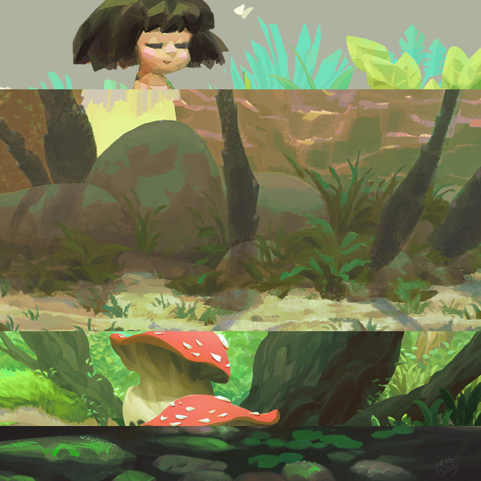 iris muddy various paintings