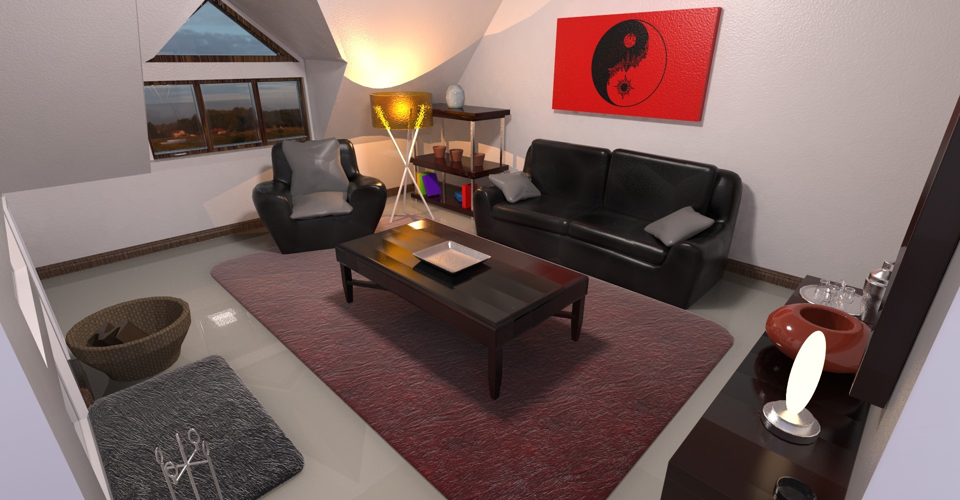 Artstation Modern Living Room Sala Moderna Feb 18