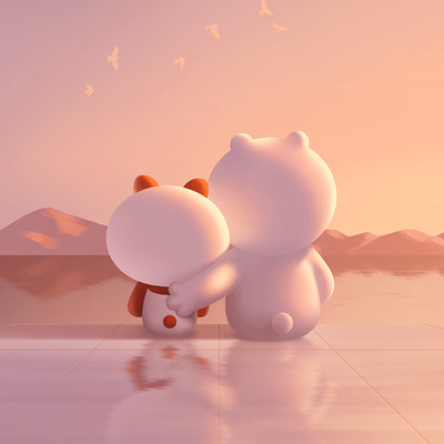 ArtStation - Milk Mocha Bear 3D Model