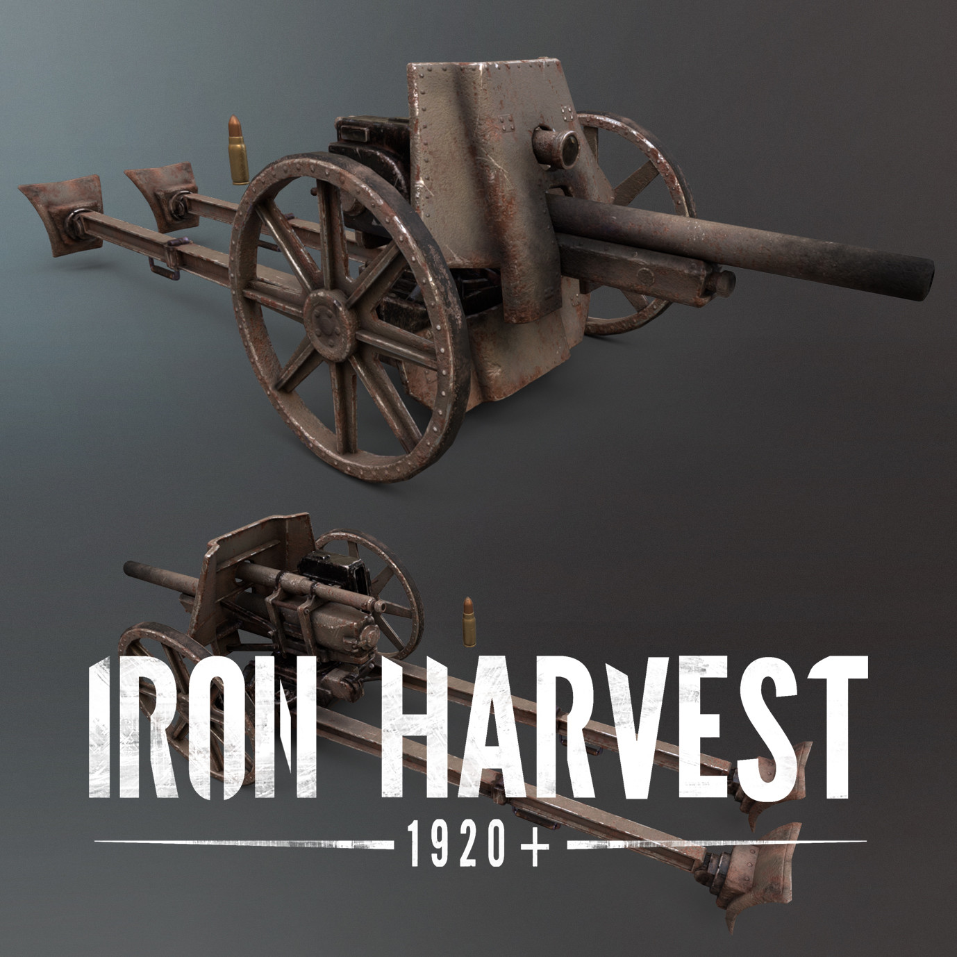 ArtStation Iron Harvest AntiWalker Cannon