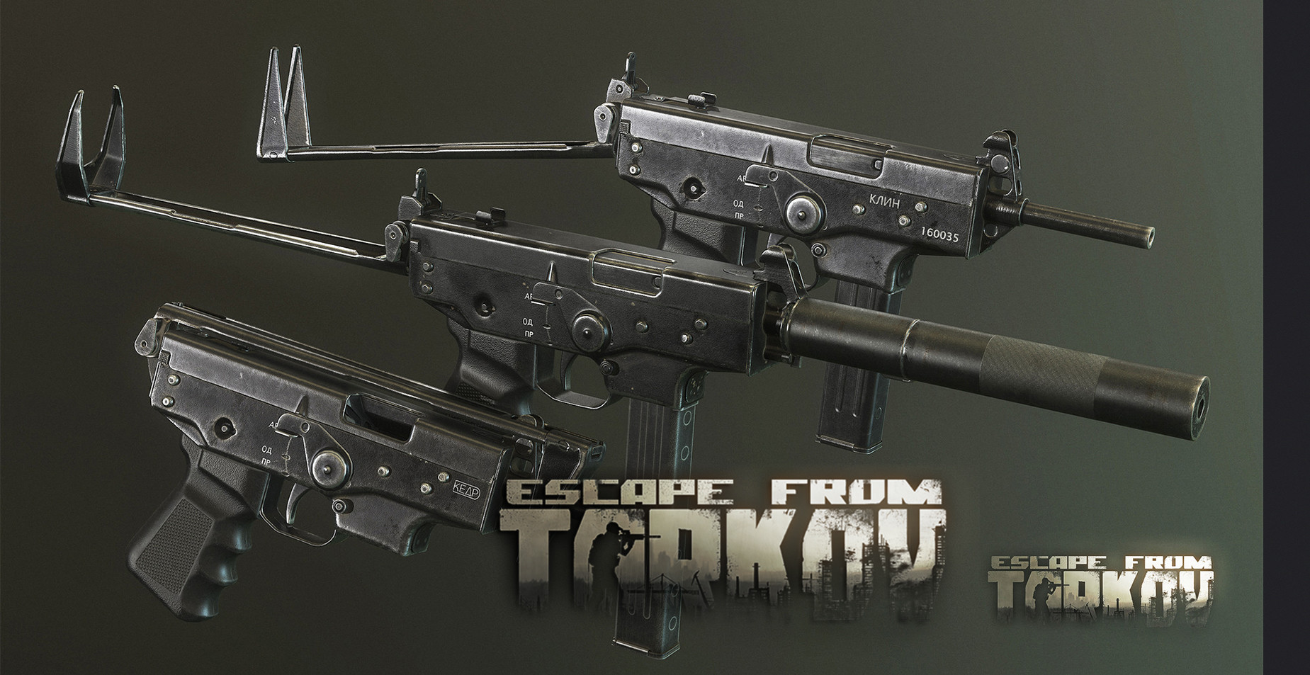 ArtStation - PP-9 Klin, PP-91-01 Kedr-B, PP-91 Kedr #Escape From Tarkov ...