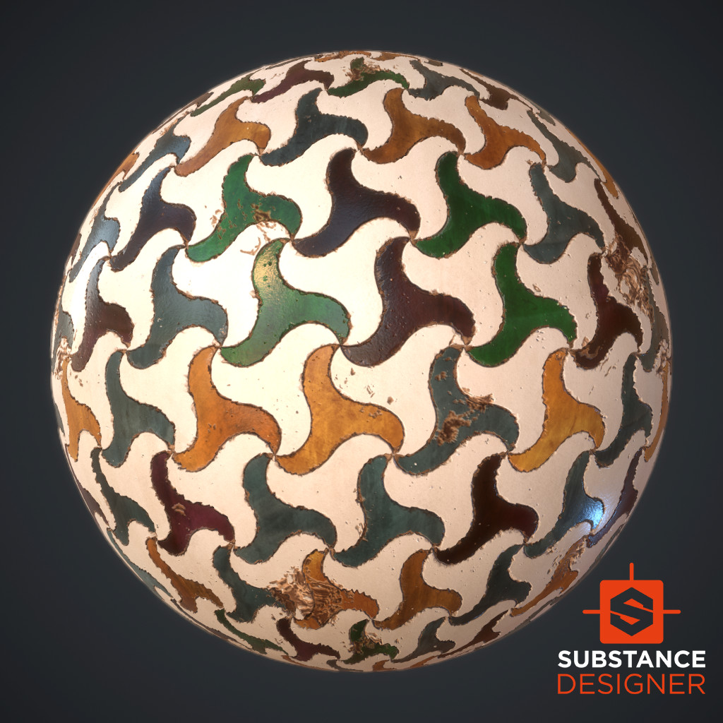 ArtStation Alhambra Tiles Substance Designer   Juan Rodenas Domercq Thumbnail 02 