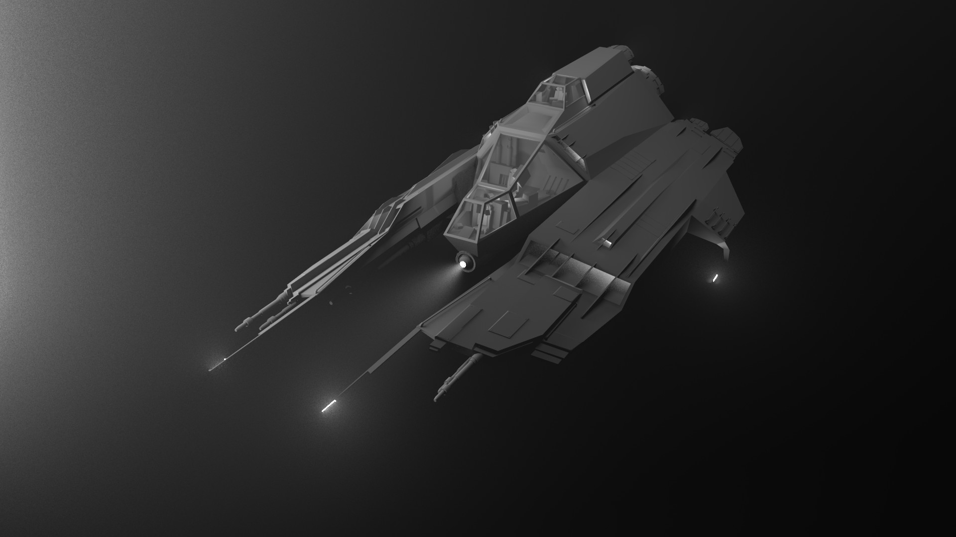 ArtStation - “Defender” class fighter