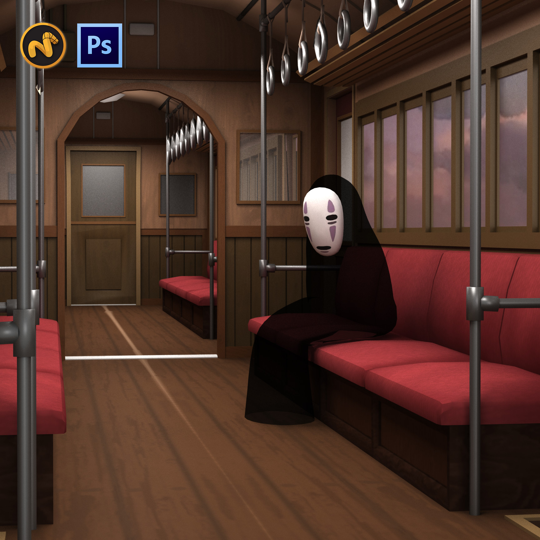 ArtStation Spirited Away Train