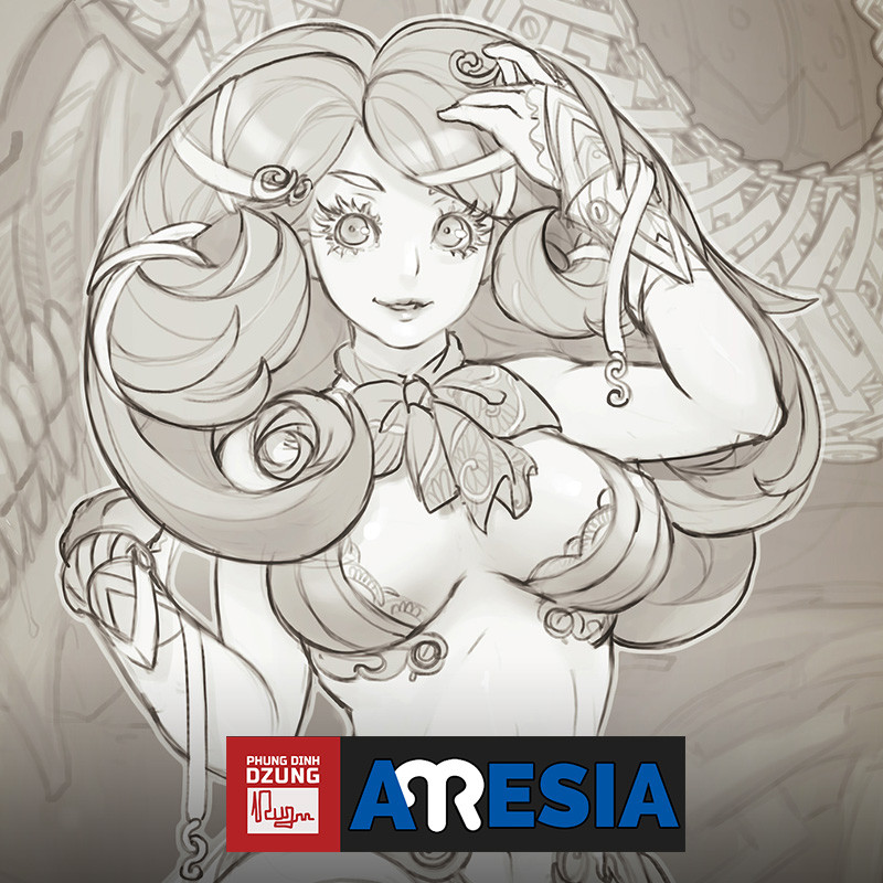 Aresia - Lineart concept