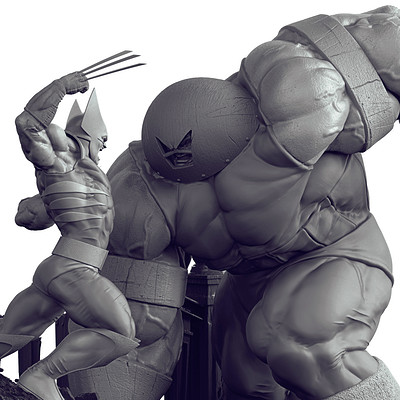 Wolverine vs. Juggernaut - Battle Diorama 1/6 - Iron Studios